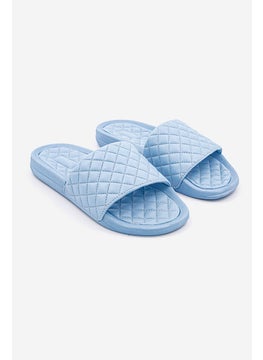 Buy Women Lusso Slides Slippers, Ice Blue in Saudi Arabia