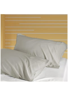 Buy Microfiber Pillowcases 2-Pcs Soft Pillow Cover With Envelope Closure (Without Pillow Insert),Silk in Saudi Arabia