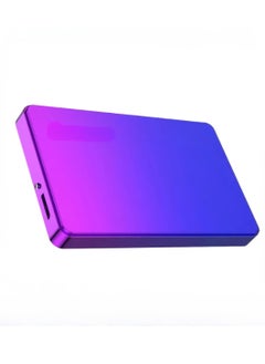 اشتري External Hard Drive, USB3.0 Ultra Slim HDD Storage Device, Portable Compact High-speed Mobile Hard Disk Compatible for Pc, Desktop, Mobiles, Laptop, Game Console, Ps4, (Gradient Blue Purple, 500GB) في السعودية