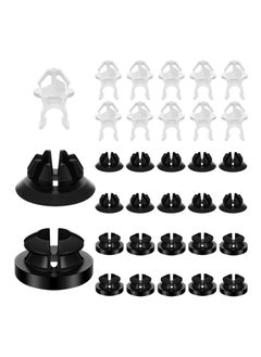 Buy 30 Pcs Hood Prop Rod Holder Hood Clips, Black and White, Hood Rod Clip, Clip Rod Holder Car Hood Rod Holder Suction 91503-SS0-003 Compatible with Most Cars in UAE