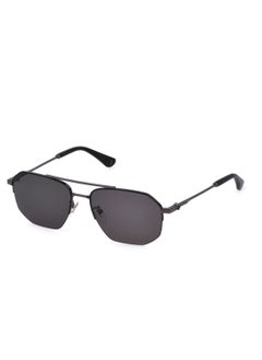 Buy Men's Stainless steel Sunglasses SPLN39M570K56 - Lens Size: 57 Mm - Gun W/Matt Black Parts in UAE