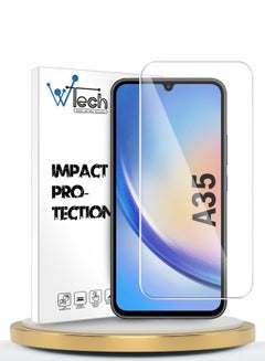 Buy Premium Series Curved Edges 9H 2.5D Tempered Glass Screen Protector For Samsung Galaxy A35 5G 2024 Clear in UAE