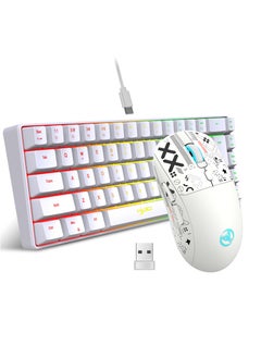 Buy V200 68 Key RGB Wired Gaming Keyboard and T90 Wireless Gaming Mouse Set in Saudi Arabia