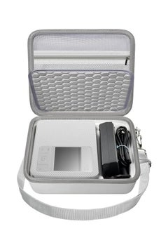 Buy Hard Case for Canon SELPHY CP1500/CP1300/CP1200 Mini Mobile Photo Printer and Colour Ink Paper RP-108 Set with Adjustable Shoulder Strap - Bag Only (White) in Saudi Arabia