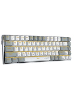 Buy Z-686 68key Yellow Backlight Mechanical Gaming Keyboard White Grey-Blue Switches in Saudi Arabia