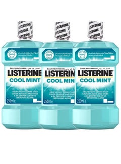 Buy Pack Of 3 Cool Mint Mouth Wash 250ml in UAE