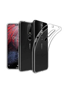 Buy For Nokia 3.1 Plus Back Protective Case TPU Silicone Ultra Thin Clear Cover in Egypt