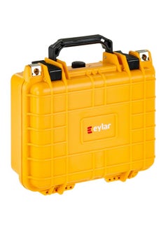 Buy Small 10.62" Gear Equipment Hard Camera Case Waterproof With Foam Tsa Standards (Yellow) in UAE