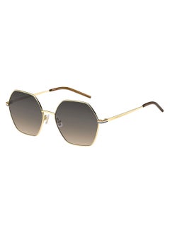 اشتري Women's UV Protection Round Sunglasses - Boss 1589/S Gold Millimeter - Lens Size: 57 Mm في السعودية