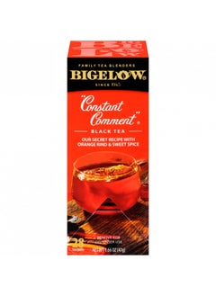 Buy Bigelow Constant Comment Tea 28-Count Box (Pack of 1) Spiced Premium Black Tea with Orange Peel Antioxidant-Rich Full Caffeine Black Tea in Foil-Wrapped Bags in UAE