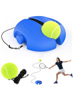 Buy Tennis Trainer Rebound Ball, with String Balls, Solo Tennis Training Equipment, for Self-Pracitce, Portable Tennis Training Tool, Tennis Rebounder Kit, Suitable for Beginners Sport Exercise in Saudi Arabia
