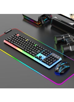 اشتري LIMEIDE Li magnesium upgraded GTX350 luminous keyboard mouse USB mechanical feel wired spherical keycap coverGTX350 ball cap suit Black GTX350 ball cap suit Black في السعودية