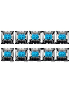 اشتري 10 PCS Gateron G Shaft Black Bottom Transparent Shaft Cover Axis Switch, Style: G3 Foot (Blue Shaft) في السعودية