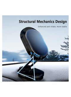 اشتري Phone Holder for Car, Foldable Phone Mount, Multi-Functional 360°Rotation Super Sticker, Magnet for Car Dashboard Phone Holder, Magnetic Car Mount, Easy Install, Fit for iPhone and All Smartphone في السعودية