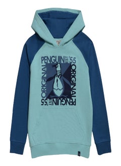 Buy Original Penguin Over The Head Hoodie Blue in Saudi Arabia