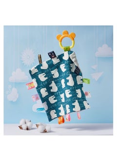 اشتري Baby Appease Towel Soothing Security Blanket With Colorful Tags في الامارات