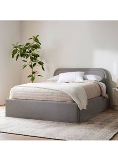 Buy Button Tufted Bed Gray 160Cm in Egypt