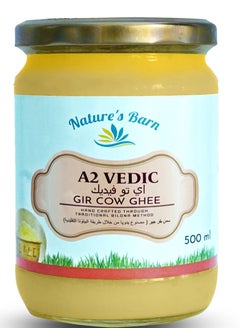 Buy A2 Vedic Gir Cow Ghee 500ml Traditional Bilona Method Free Grazing Grass Fed Cows in UAE