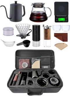 Buy 13-Piece Drip Coffee Maker Set,Hand Brewing Coffee Accessories Kit,ALL In 1 Portable Travel Bag 57*16*27cm in Saudi Arabia