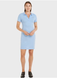 Buy Polo Neck Knitted Dress in UAE