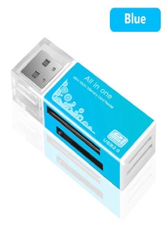 اشتري 4 In 1 USB Card Reader Adapter For Memory Stick Pro Duo Micro SD/T-Flash/M2/MS في السعودية