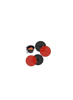 Buy 4 Pcs Non Stick Reusable Air Fryer Liners (Round / 8 Inch), Round Silicone Air Fryer Mats, Easy to Clean & Food-Grade in Egypt