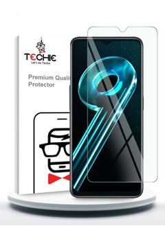 Buy Techie Anti Reflection Anti Bubbles 9H Hardness HD Tempered Glass Screen Protector for Realme 9i 5G in Saudi Arabia