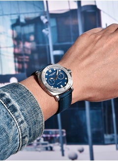 Buy Men's Automatic Mechanical Wristwatch Synthetic Sapphire Stainless Steel Case 200M Waterproof Diving Sport Casual Date Analog Watches in UAE