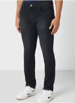 Buy Slim Fit Washed Jeans in UAE