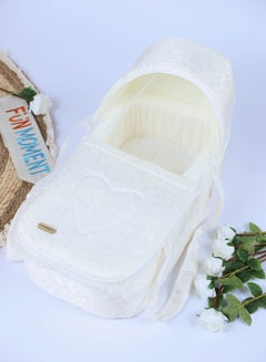 Buy Portable baby crib with thick padded seat and high quality materials 65×35×18cm in Saudi Arabia
