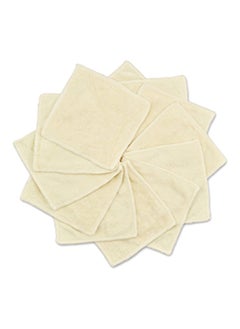 Buy Bamboo Baby Wipes Washable Reuseable Saliva Towel Wipes Pack Of 12 Pcs in UAE