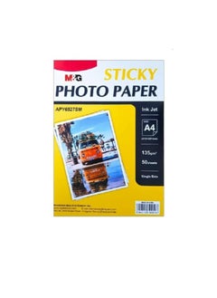 اشتري M&G Chenguang ADHESIVE PHOTOGRAPHIC PAPER 135GR - 50 SHEETS - A4 - No:APY6527SM في مصر