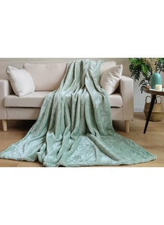 Buy Ultra Plush Blanket 150x200cm-moss in UAE