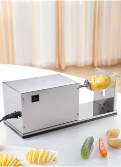 Buy Electric Spiral Potato Slicer Machine for Slicing Potatoes into Spiral Slices Multi-function Stainless Steel Potato Slicer in Saudi Arabia