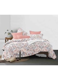 Buy 4 Pieces Fitted Single Size Bed Sheet Set Of 1 Fitted Sheet, 1 Bed Cover And 2 Pillow Cases in UAE