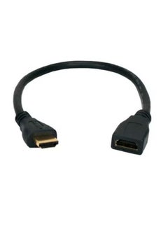 Buy HDMI female to male extension cable black in Saudi Arabia
