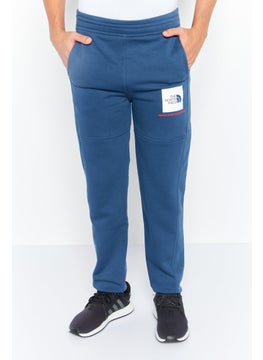 اشتري Men Sportswear Fit Brand Logo Outdoor Sweatpants, Shady Blue في الامارات