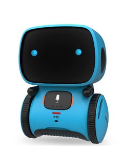 Buy Kids Robot Toy: Interactive Smart Talking Companion With Voice Control Touch Sensor Singing Dancing & Recording For Ages 3+ (Blue) in Saudi Arabia