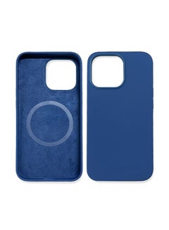 Buy iPhone 13 Pro Max Case, Protective Back Cover Silicon with Magsafe Case for iPhone 13 Pro Max Blue 6.7" in UAE