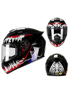 اشتري Full Face Motorbike Helmet Motorcycle Adult Rider Biker Sports Crash Helmet في الامارات