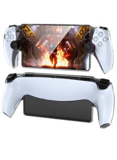 Buy PS5 Protective Cover, for PS5 Portal Protective Case with Ergonomic Grip, for Playstation Portal Remote Player, Scratch Resistant Anti Fingerprint Crystal Clear (Clear) in UAE