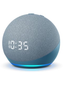 اشتري Dot 4th Gen Smart Speaker With Clock Supports Arabic Language في الامارات