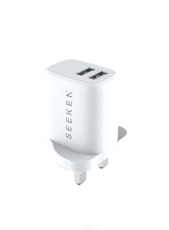 Buy 2-Port USB Wall Charger White in UAE