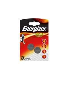Buy Energizer Coin 3V Lithium 2016 Battery 2 Pack (2016) in UAE