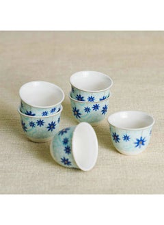 Buy Arabia Blue-6 Piece Cawa Cup Set 60Ml -Serve 6 in UAE