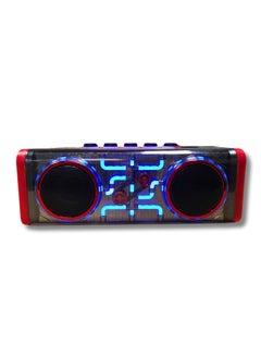 Buy Bluetooth Speaker with Disco Light: Portable Audio Speaker with USB/TF/AUX & Radiant LED Accents in Saudi Arabia