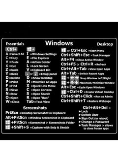 Buy PC Reference Keyboard Shortcut Sticker Adhesive For PC Laptop Desktop(For Window) in Saudi Arabia