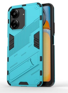 Buy Redmi 13C 4G/Xiaomi POCO C65 Mobile Case Cover with Hybrid Heavy Duty Protection Shockproof Back Cover with Anti-Fingerprint Anti-Scratch Protector with Defender Kickstand Free Hand Watching TV in Saudi Arabia