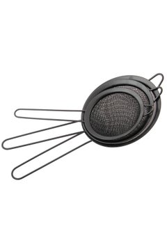 Buy Black Stainless Steel Multi-Purpose Strainer Set in Saudi Arabia