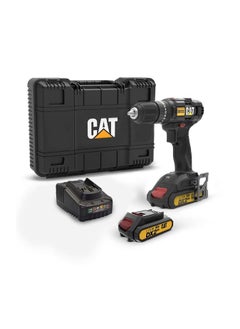 اشتري CAT DX155.1 مثقاب صدمات مطرقي بجهد 18 فولت وعزم دوران 50 نيوتنمتر، يستخدم للحفر في الخشب والمعدن والجدار 13مم في السعودية